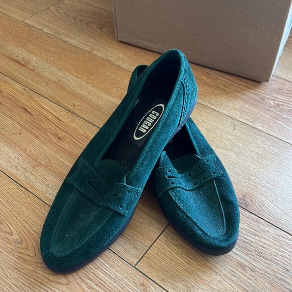 Cougar Green Suade loafer made in Spain - Picture 1 of 4